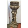 Image 1 : CONCRETE GOLD TONE CHERUB PLANTER