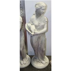 CONCRETE LADY  W/ WATER BAG FOUNTAIN