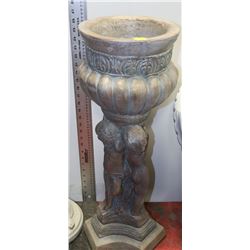 CONCRETE PAINTED CHERUB PLANTER