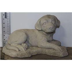 CONCRETE DOG LAWN ORNAMENT