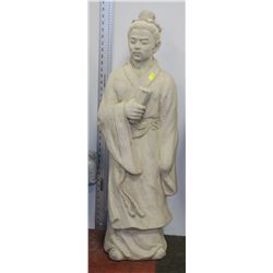 CONCRETE JAPANESE MONK STATUE