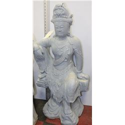 PAINTED CONCRETE SHIVA STATUE