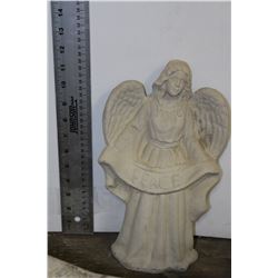 SMALL CONCRETE "PEACE" ANGEL ORNAMENT