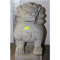 CONCRETE CHINESE LION ORNAMENT