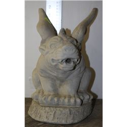 CONCRETE GARGOYLE W/ WINGS LAWN ORNAMENT