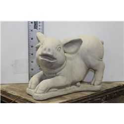 CONCRETE PIG STATUE X2