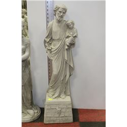 CONCRETE STATUE ON CHOICE  ( MAN W/ CHILD )