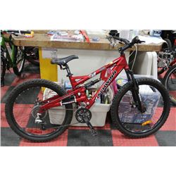 SCHWINN 24SPD FULL SUSP MTN BIKE