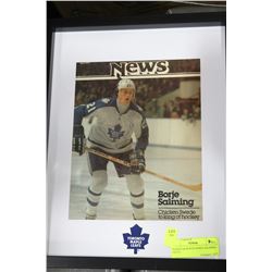 FRAMED & SIGNED BORJE SALMING PHOTO