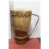 Image 1 : 16" TALL HANDMADE AFRICAN DRUM