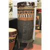 Image 1 : 40" TALL HANDMADE AFRICAN DRUM