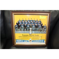 FRAMED 1961-62 TORONTO MAPLE LEAF POSTER
