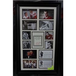 FRAMED GORDIE & COLEEN HOWE AUTOGRAPH