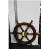 Image 1 : OAK & BRASS SHIPS WHEEL