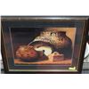 Image 1 : FRAMED PAINTING OF ANCIENT POTTERY