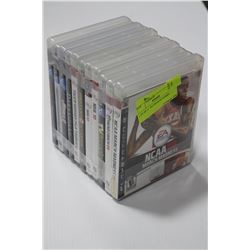 LOT OF 11  PS3 SPORTS GAMES