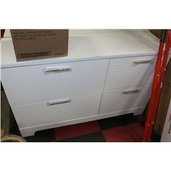 WHITE 4 DRAWER 55" DRESSER