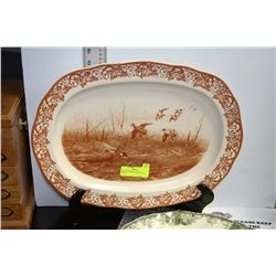 DUCKS UNLIMITED PLATTER & DISPLAY STAND