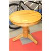 Image 1 : WOODEN ROUND SIDE TABLE