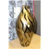 Image 1 : SET OF 5 BLACK AND GOLD TONE DESIGNER VASES