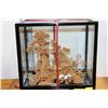 Image 1 : HAND CARVED CORK 3D SCENE IN WOOD & GLASS DISPLAY