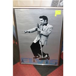 FRAMED ELVIS POSTER
