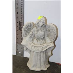 SMALL CONCRETE "PEACE" ANGEL STATUE