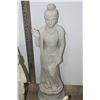 Image 1 : PAIR OF CONCRETE HINDU STATUES ONE W BROKEN