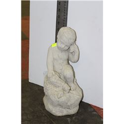CONCRETE BOY STATUE