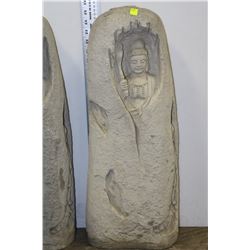 CONCRETE ENCASED BUDDHA STATUE