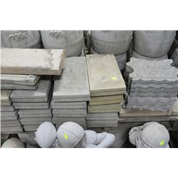 LARGE SECTION OF CONCRETE STEPPING STONES AND