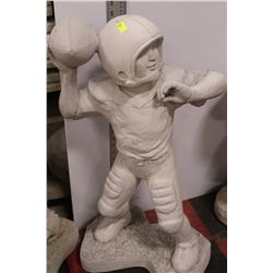 CONCRETE BOY FOOTBALL  PLAYER STATUE
