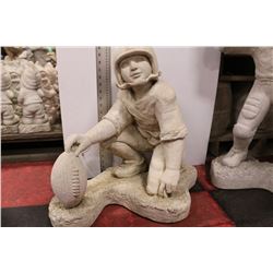 CONCRETE BOY FOOTBALL  PLAYER STATUE
