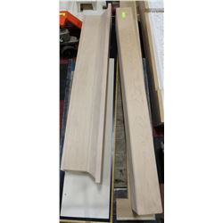 UNASSEMBLED WOOD FIREPLACE MANTLE