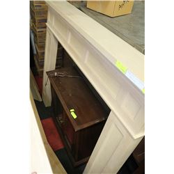 SHAKER STYLE UNFINISHED MAPLE FIREPLACE MANTLE