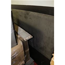 NEW SOLID WOOD & SUEDE ASHLEY KING SIZE HEADBOARD
