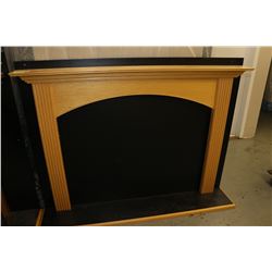 MAPLE WOOD CLEAR LAQUER FIREPLACE MANTLE