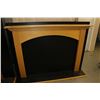 Image 1 : MAPLE WOOD CLEAR LAQUER FIREPLACE MANTLE