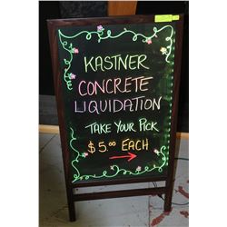 LED MENU WRITING BOARD W/ REMOTE AND MARKERS