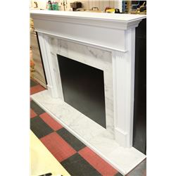 WHITE LAQUER FINISH TRADITIONAL TILE MARBLE TILE