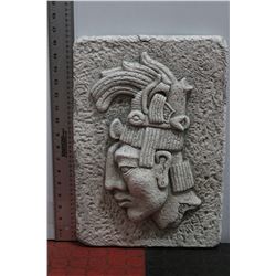 CONCRETE MASK OF PROTECTION WALL PLAQUE