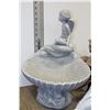Image 1 : 2 CONCRETE BIRD BATHS W/ 1 CHERUB