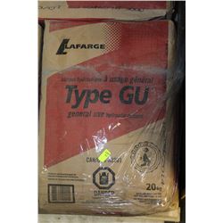 20 KG BAG OF LAFARGE TYPE GU HYDRAULIC CEMENT