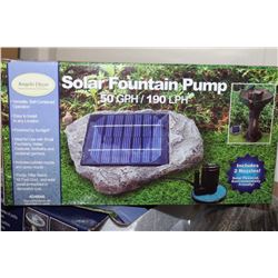 NEW SOLAR FOUNTAIN PUMP 50 GPH/190 LPH