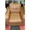 Image 1 : BROWN LEATHERETTE SOFA CHAIR