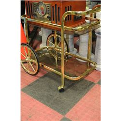 BRASS & GLASS TROLLEY