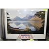 Image 1 : "CELEBRATING THE CANADIAN ROCKIES" FRAMED POSTER