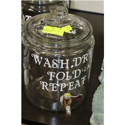 2 GALLON DRINK DISPENSER ON CHOICE: WASH DRY FOLD