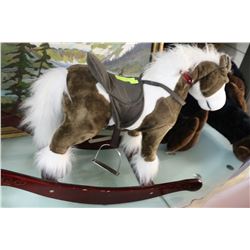 PLUSH CHILDREN'S ROCKING HORSE