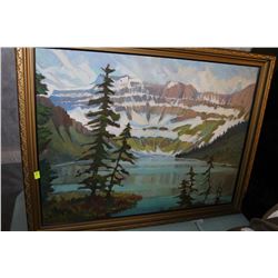 "CAMERON LAKE 1956" BY RUBY HODGINS FRAMED